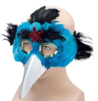 Masque oiseau turquoise Veneziania