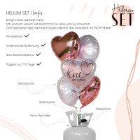 Vorschau: Loving One Birthday Ballonbouquet-Set mit Heliumbehälter