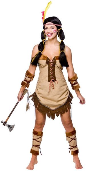 Indian woman brave dog costume