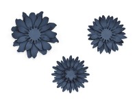 Vista previa: 3 flores decorativas azules de bricolaje Bloomingville