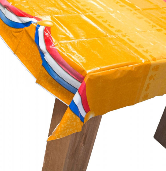 Nappe orange avec drapeau des Pays-Bas 180cm