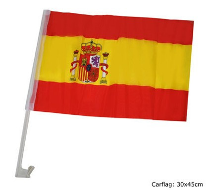 Flaga samochodowa Hiszpania 44 x 30cm