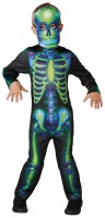 Preview: Neon skeleton Aron children's costume