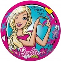 Aperçu: Balle en plastique Barbie Beach Day 23cm