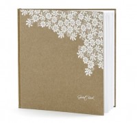 Preview: Guest book with flower ornaments 20.5cm