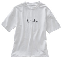 Voorvertoning: T-shirt Bruid maat S in het wit