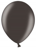 Vorschau: 10 Partystar metallic Ballons schwarz 30cm