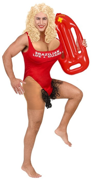 Brasilianische Rettungsschwimmerin Kostüm für Herren 3