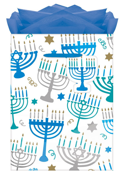 12 woreczków na prezenty Happy Hanukkah