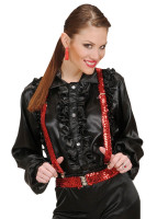 Preview: Red glamor party sequin suspenders