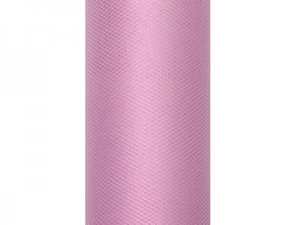 Runner in tulle rosa tenero 30 x 900 cm