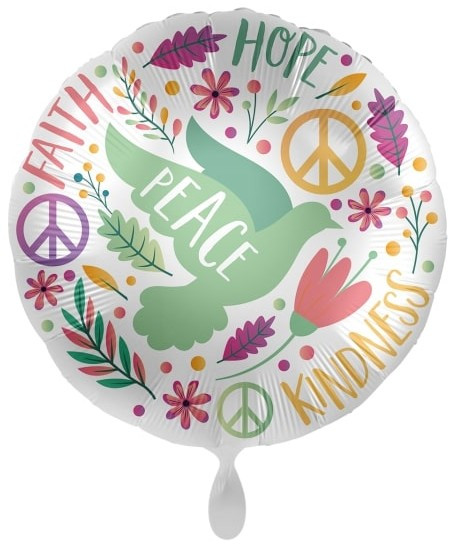 Hoop-Geloof-Goedheid Folie Ballon 45cm