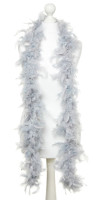 Preview: Feather boa silver deluxe