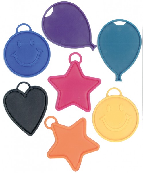 Colorful balloon plastic weight