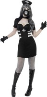 Vista previa: Disfraz de enfermera negra de terror de Halloween