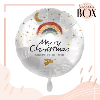 Vorschau: Heliumballon in der Box Christmas Rainbow Wishes