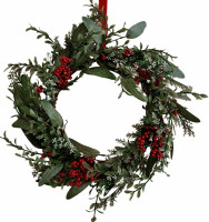 Christmas wreath with berries 45cm