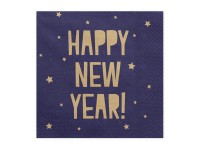Vista previa: 20 servilletas Happy New Year 33cm
