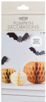 Preview: 3 pumpkin honeycomb decoration