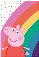 8 buste regalo arcobaleno Peppa Pig