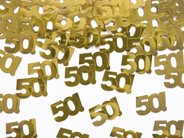 Golden 50th Anniversary Confetti 50g