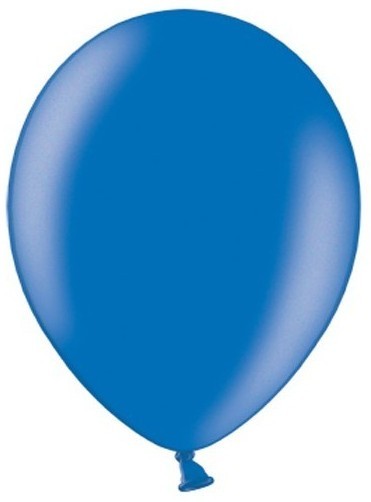 20 feeststerren metallic ballonnen koningsblauw 30cm
