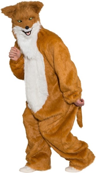 Costume unisexe de combinaison de renard en peluche