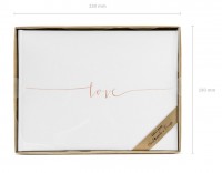 Voorvertoning: Gastenboek Love rose goud 24 x 18,5 cm
