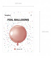 Vorschau: Orbz Ballon Partylover roségold 40cm