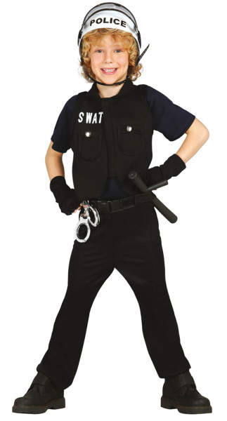 SWAT Police Kostüm für Kinder