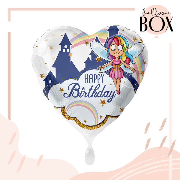 Heliumballon in der Box Fairy Birthday 2