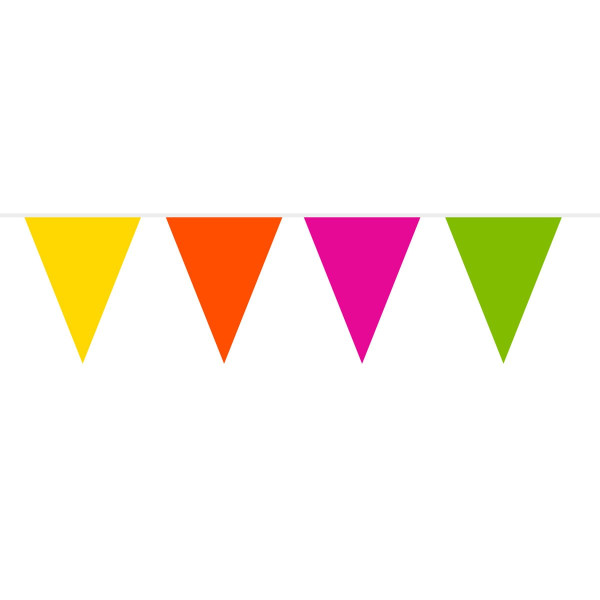 Pennant chain simply multicolored 10m
