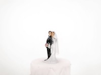 Aperçu: Gâteau figurine couple de mariés nouveaux mariés 11cm