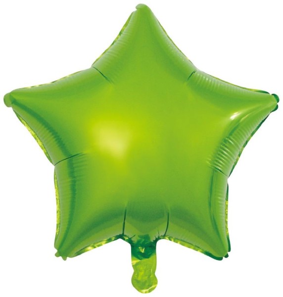 Folienballon Stern Limonengrün, 50 cm
