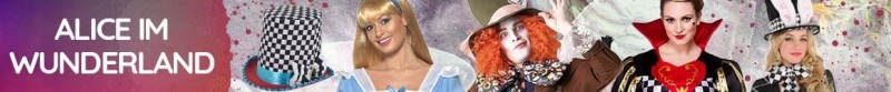 Alice im Wunderland Kostüme & Zubehör