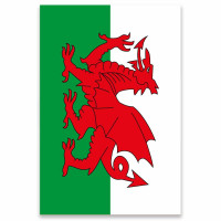 Vorschau: Wales Fahne 1,5m x 90cm