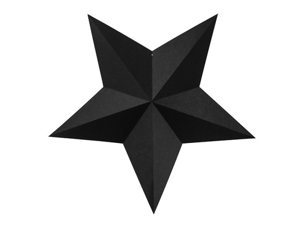 6 schwarze DIY Hängedeko Sterne 3