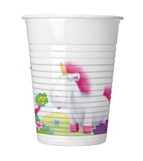 8 Minions cups unicorn love 200ml