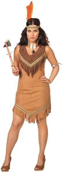 Seductive fringed Indian costume
