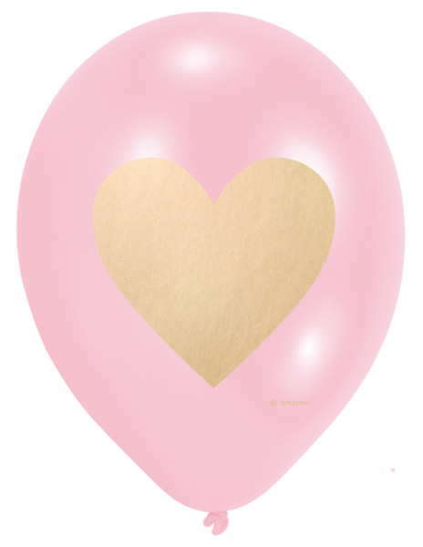 6 Little love Herz Luftballons 28cm