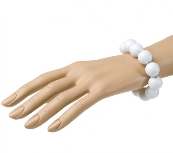 Weißes Perlen Armband