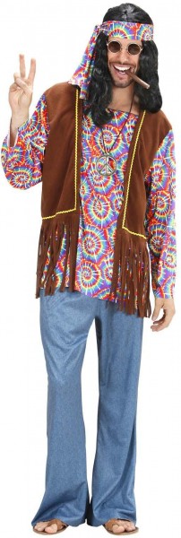 Disfraz de hippie clásico para hombre