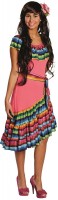Oversigt: Farverig Mexico kjole Sheila