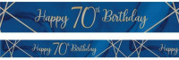 Luxurious 70th Birthday Banner 2,74m