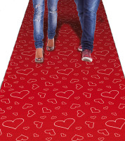 Widok: Czerwony dywan szalony w miłości 4,5m