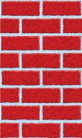 Fond de mur de briques 12,1 x 1,2 m