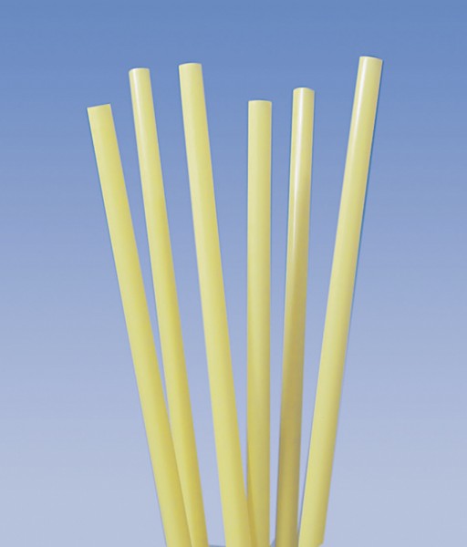 135 cocktail straws yellow 25cm