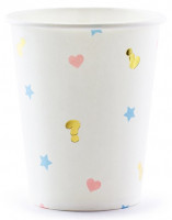 6 Boy or Girl paper cups 200ml