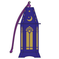 New Moon Eid Lantern with Lights