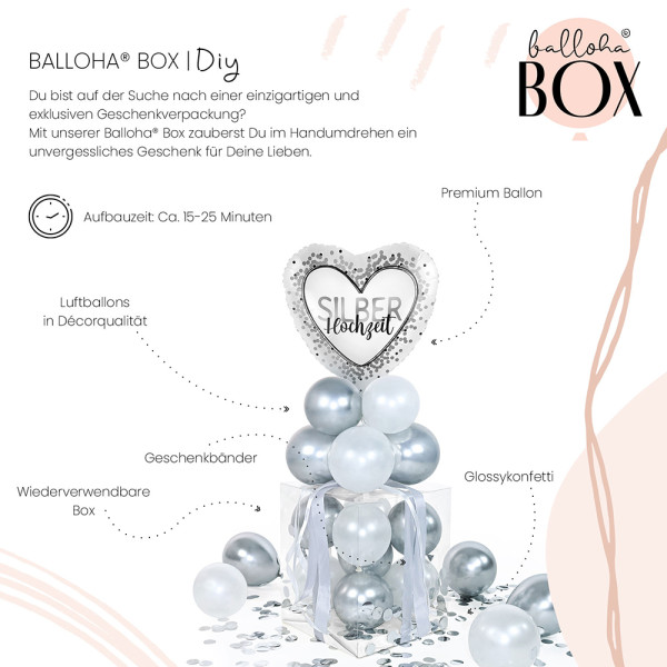 Balloha Geschenkbox DIY Silver Wedding XL 3